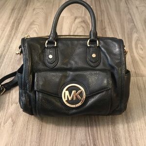 Authentic Michael Kors Black and Gold Handbag